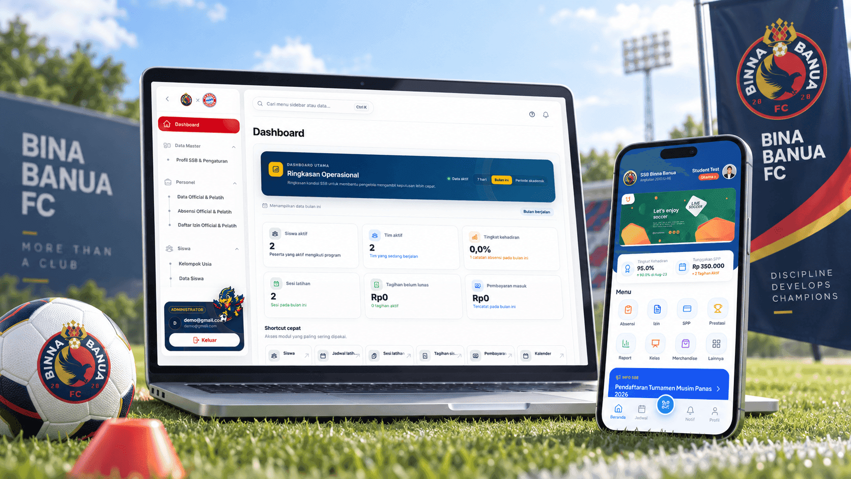 Sistem Management Sekolah Sepak Bola